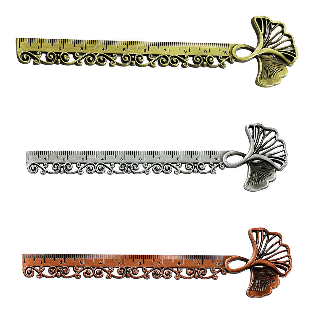 Ginkgo Leaf Bookmarks Metal Bookmarks Ruler Book Page Divider Appreciation Present for Teacher Student Book Lover Writer