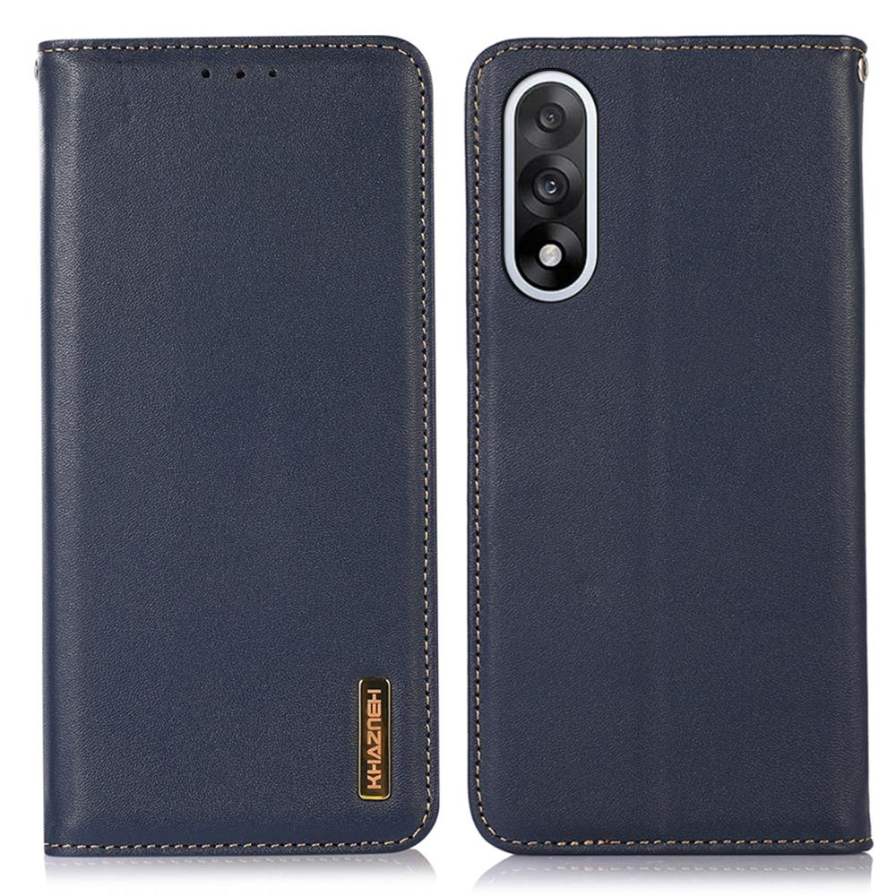 

Для OnePlus Ace 5 Ultra 5G/Nord 5 5G Чехол-кошелек из натуральной коровьей кожи Чехол для телефона Текстура наппа Blue