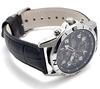 Seiko Chronograph Wristwatch Set SND375P-BK Genuine Leather Belt Black Military Authorized Product