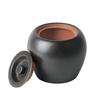 Captain Stag (CAPTAIN STAG) Fire Extinguisher Jar Japanese Zentei Ceramic UY-7035 Black Outer Diameter 160 X Height 130 Mm