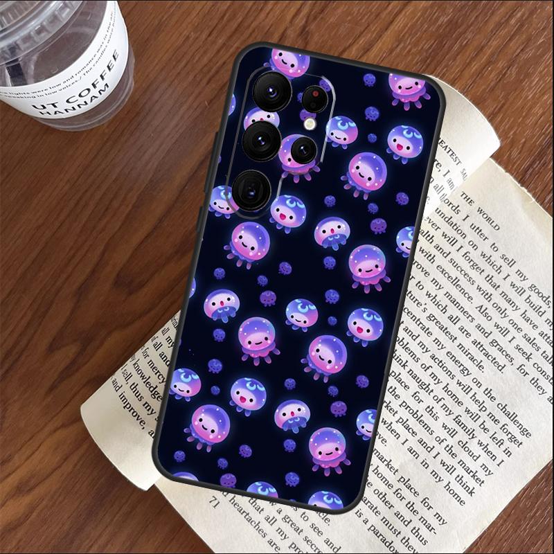 Magische Qualle Handyhülle Für Samsung Galaxy S25 S24 S23 S22 S21 Ultra S9 S10 S20 Plus FE Funda Hülle Schale