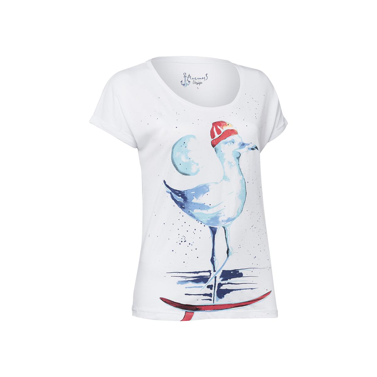 

Anemoss Seagull White Women s T-Shirt M
