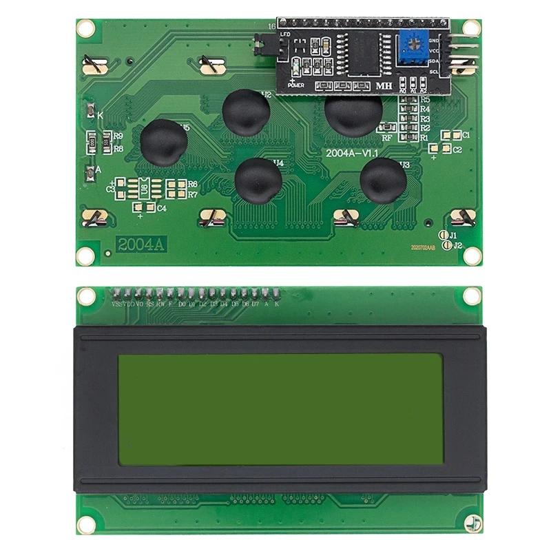 Lcd2004 I2C 2004 20x4 2004a blau/grüner Bildschirm HD44780 Zeichen-LCD/W IIC/I2C serielles Schnittstellen-Adaptermodul für Arduino