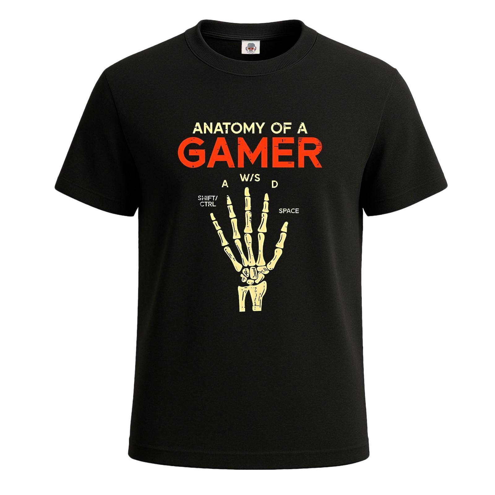 Anatomy Of A Gamer Skeleton Hand T-Shirt Funny For Mens Novelty Joke Tee Top S разноцветный