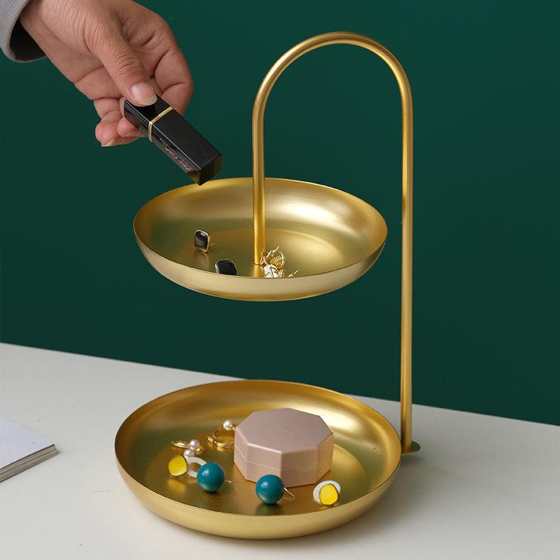 Double Fruit Bowl Sitting Room Home Creative Snack Tray Contemporary and Contracted Candy Dishes Northern Wind