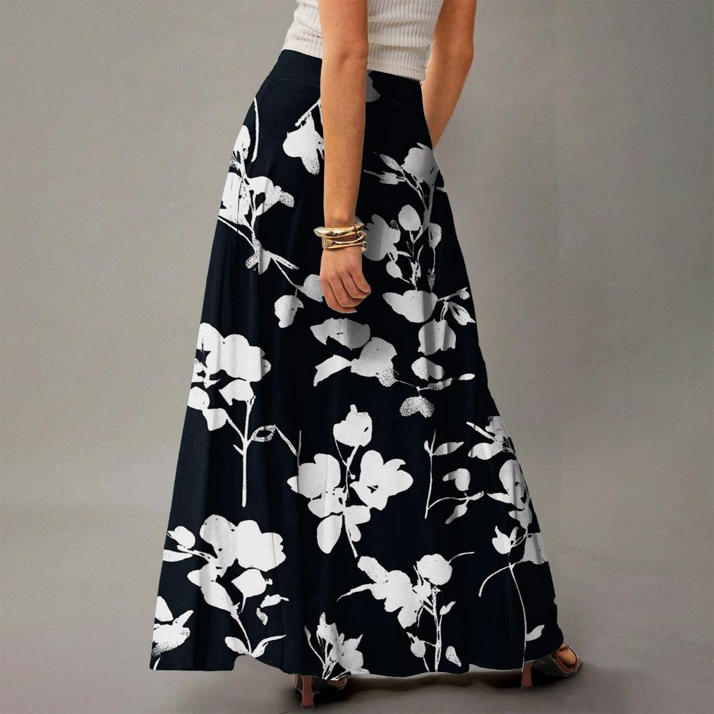 Women's Flowy Maxi Dress Regular Casual Summer Bohemian Skirt