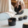 Ceramic Portable Travel Tea Set - Dry Landscape Quick Cup