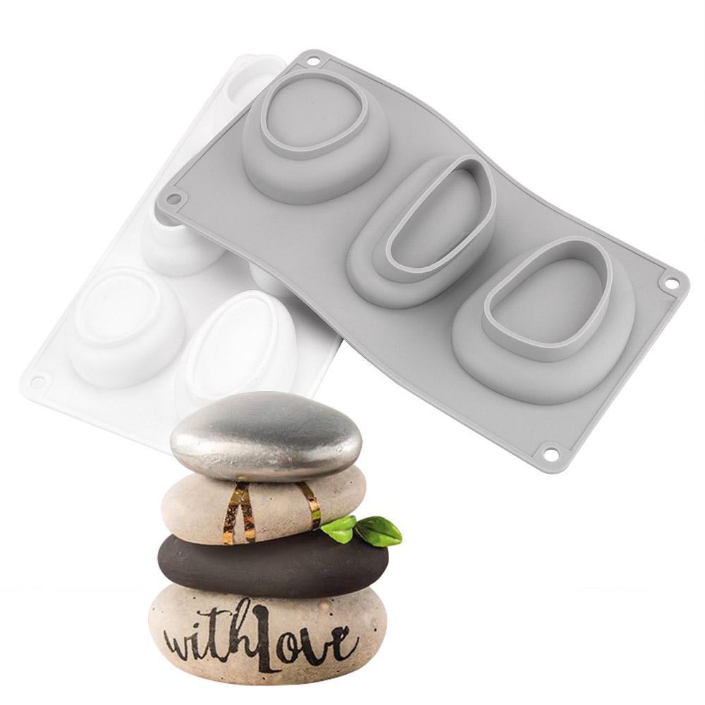 Na omítku Beton Dezert Mousse Pomůcky na zdobení dortů DIY Kulatý tvar kamene Forma na pečení Forma na pečení Silikonová forma na dort