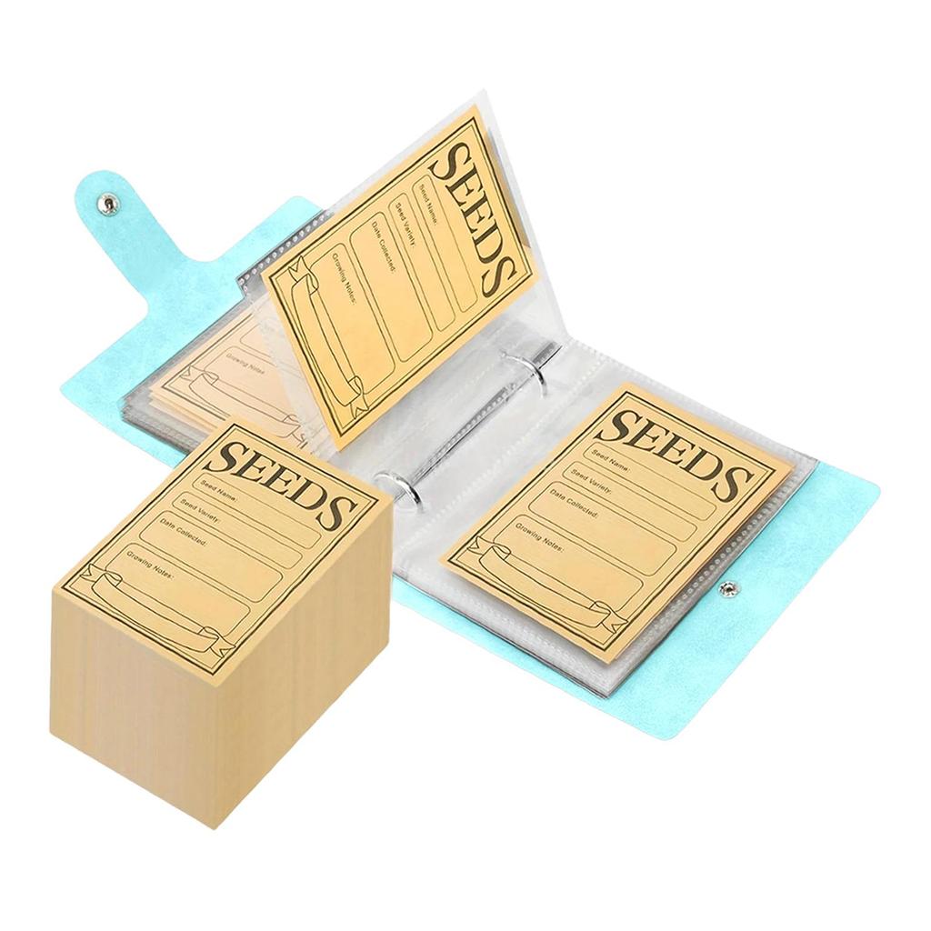 Organizer Binder with 50Pcs Envelopes Multipurpose Garden Packet Organizer for School Balcony Home Vegetables Beads