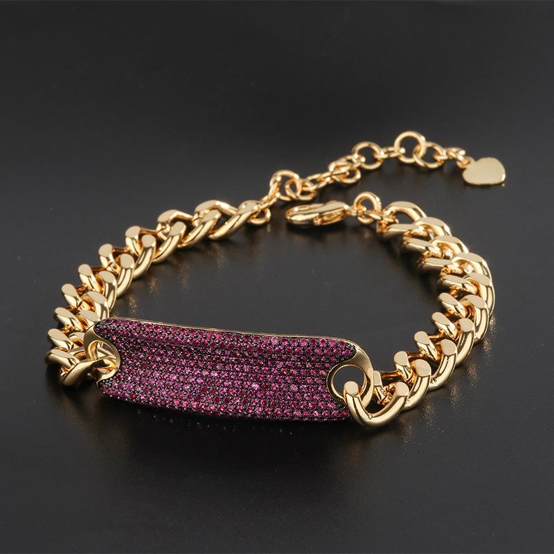 Exaggerated bracelet, personalized versatile neck chain, European and American hip-hop street heavy industry thick chain, hip-hop necklace, cold wind