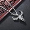 Retro Demon Bull Head Titanium Pendant Necklace