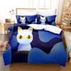 3D Cartoon Bedding Sets For Kids And Adults Duvet Cover Set For BoysBlue Home Textile Cute Animal Kittens Size 140X210Cm