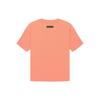 Fear of God Essentials Fw22 Ss Tee Coral Logo Flocked Crew Neck Pullover Short Sleeve American Heavyweight T-Shirt Unisex Coral Red FOG-FW22-084