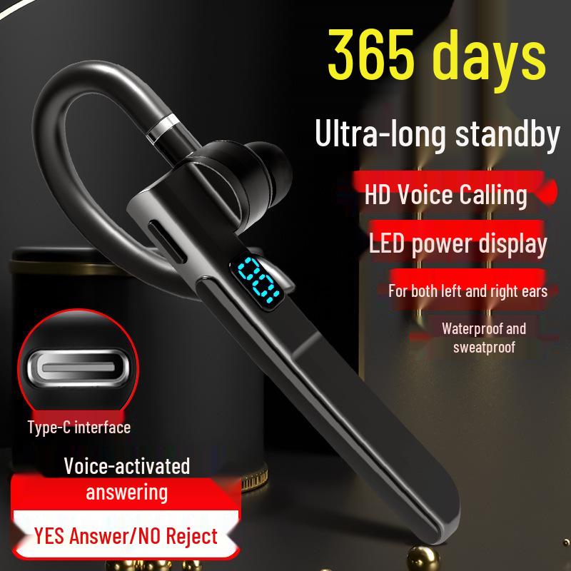 X6 Drahtloses Bluetooth-Headset: In-Ear, Ohrbügel, ENC-Geräuschunterdrückung, Bluetooth 5.3 zum Fahren