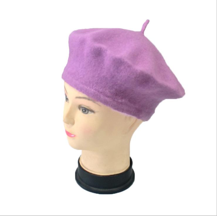 Korean Style Autumn & Winter Imitation Wool Beret Hat for Women