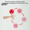 Street Performance Prop Solid Wood Kendama Ball Catch Toy, Professional Balance Durable Grip Classic Skill Fidget Toy for Focus Game, Hand Eye
