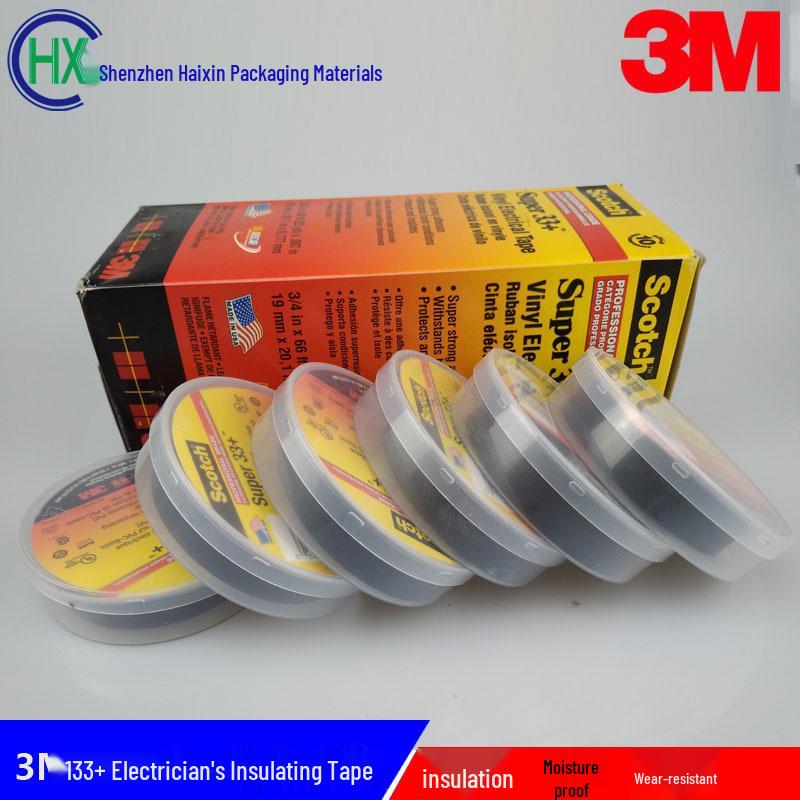 3M Premium 33+ High Temp Waterproof Electrician's Tape, No Residue, Self-Adhesive, Anti-Corrosion, 19mm