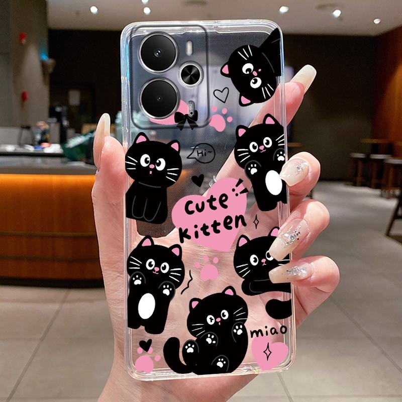 Casing For Realme 14 5G RMX5075 14T RMX5078 Phone Case Clear Luxury Butterfly Fashion Flowers Soft Silicone TPU Protective Cover