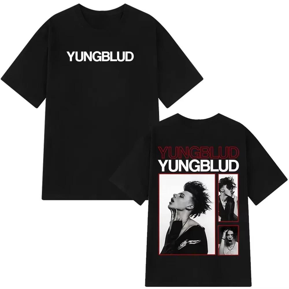 

Summer Hip Hop Fashion High Quality Oversized Tshirt Singer Yungblud WomenUnisex Cotton Shirt Y2k IDOLS Album Graphic Oneck Shirt S