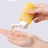 4Pcs/Set Travel Portable Extrusion Empty Bottle, 60ml Soft Lotion Container, Reusable Subpackaging Tube, Skin Care Sample Storage Bottle