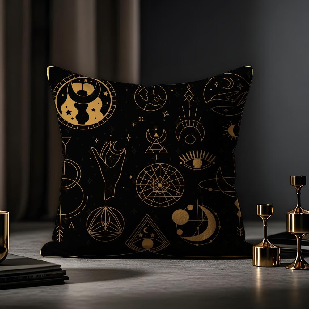Eid Al-Fitr Cushion Cover Anti-dustmite Pillowcase Invisible Zipper Silky Short Plush Sofa Cushion Cover