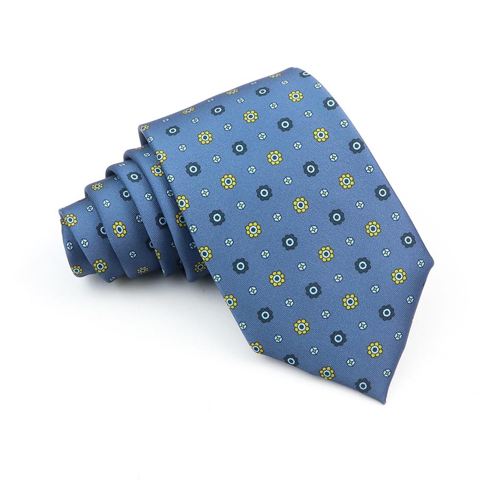 Supermjuka bohemiska sidenpolyesterslipsar för män Nyhet Design Bröllopskontor Företag Gravata tryckt slipspresent