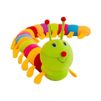 New Cute Colorful Caterpillar Plush Toy Children's Doll Gift Long Pillow