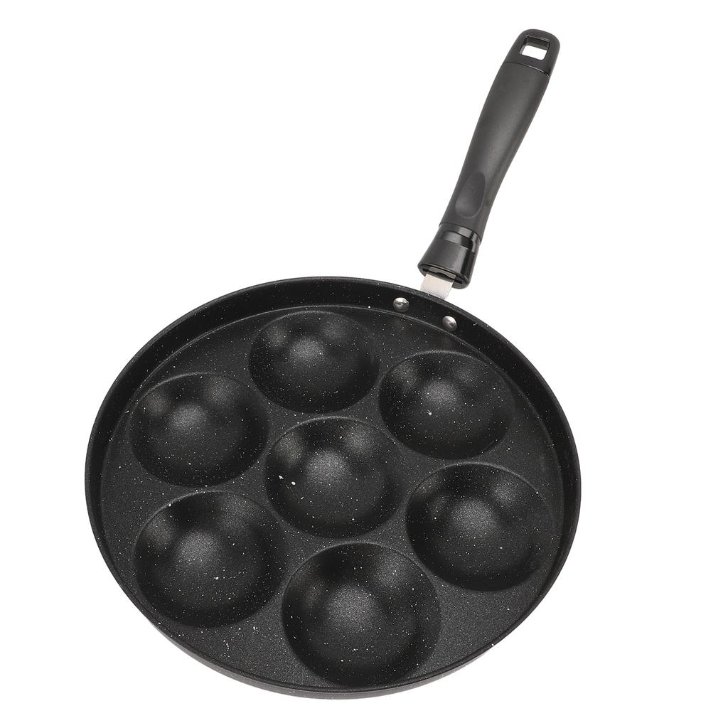 Egg Pan Omelette Fried Egg Pan 7 Holes Frying Pan Nonstick Multipurpose for Home Kitchen Breakfast Making