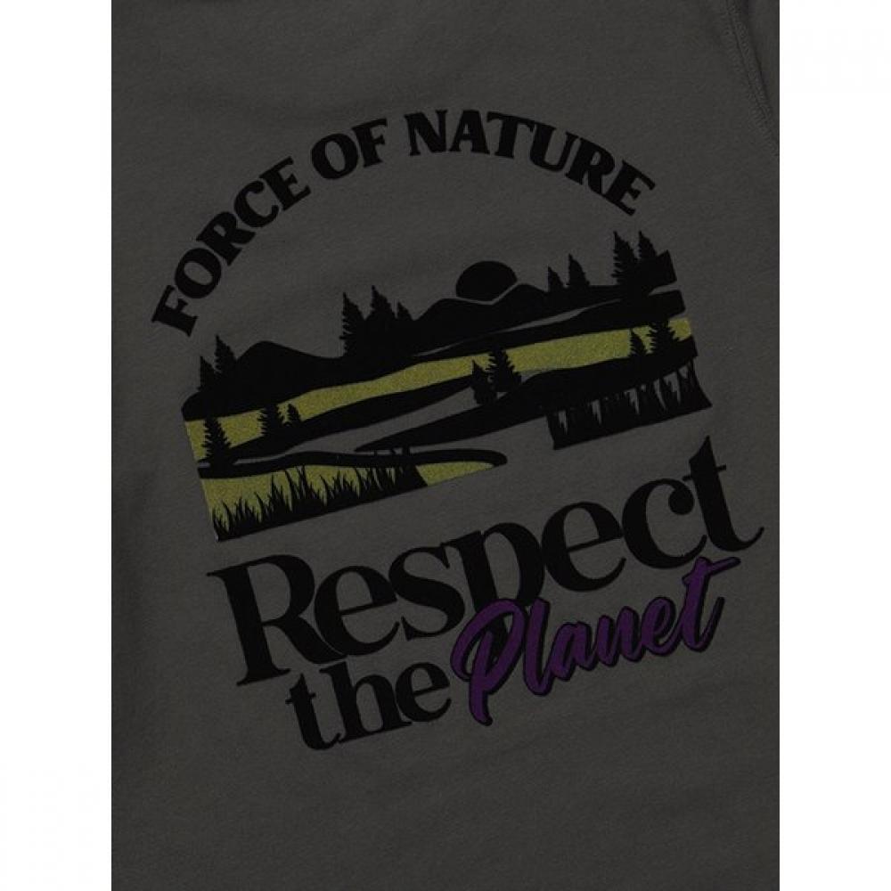 PlaneT Floppy T shirT  Charcoal 