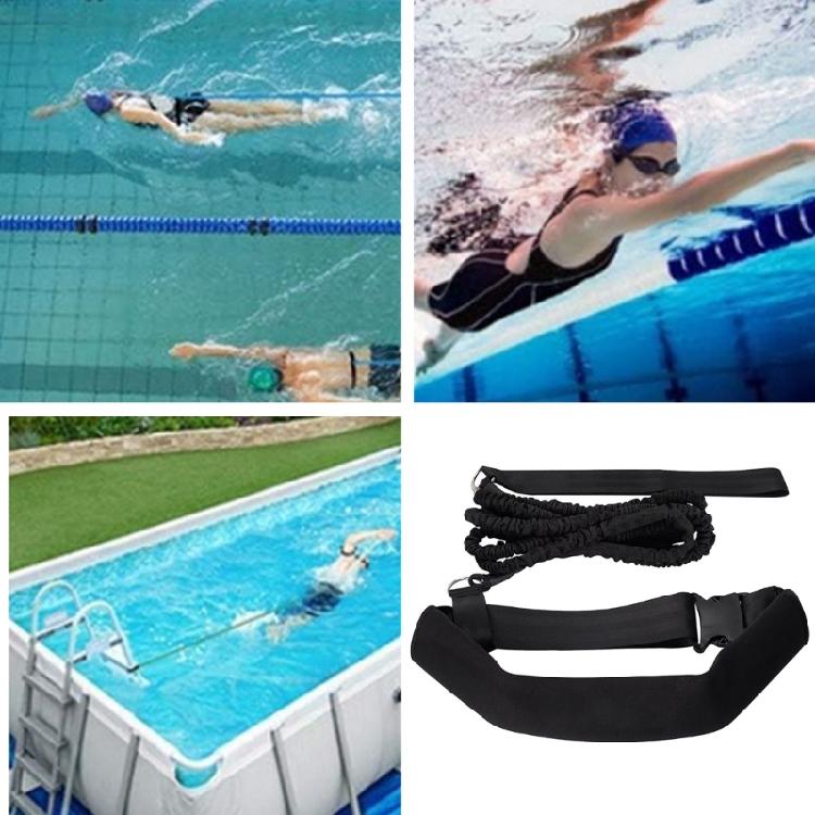 Swimming Training Belt Swim Tether Cord Swimming Resistance Band Static Swimming Harness Stationary Swimming Pool Tether