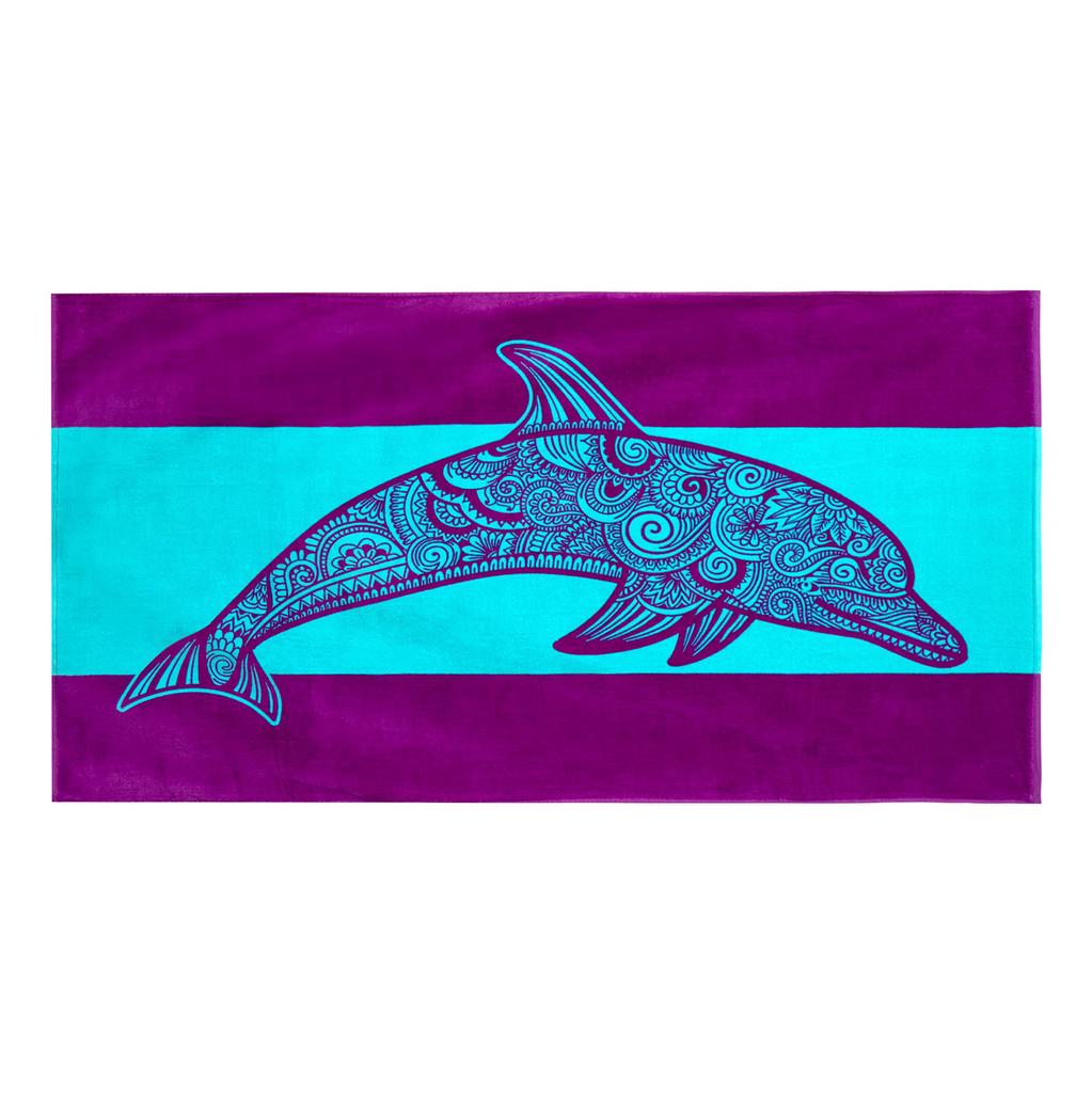 Strandtücher Tropische Tiere Blau Einzigartiges Design Mehrere Größen Baumwolle Badetücher Geeignet Für Kinder Und Erwachsene