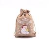 Weihnachtliche Jute-Geschenktaschen mit Kordelzug 21 festliche Designs und 5 Größen für Süßigkeiten und Partygeschenke