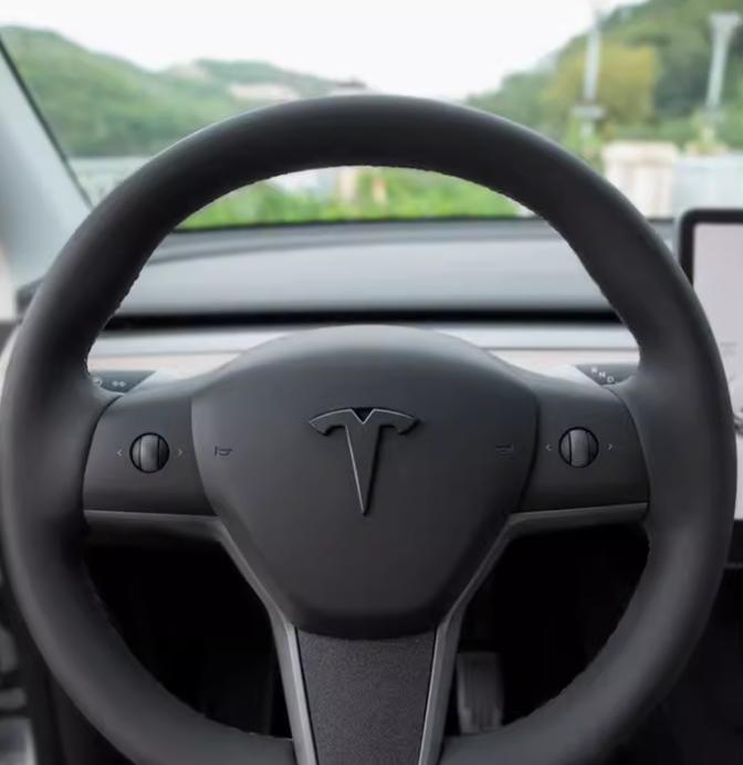 1-3 Stück glänzend schwarz für Tesla Model 3 Mode Y Auto Frontemblem Heck Kofferraum Lenkrad Aufkleber Abzeichen Decal Styling