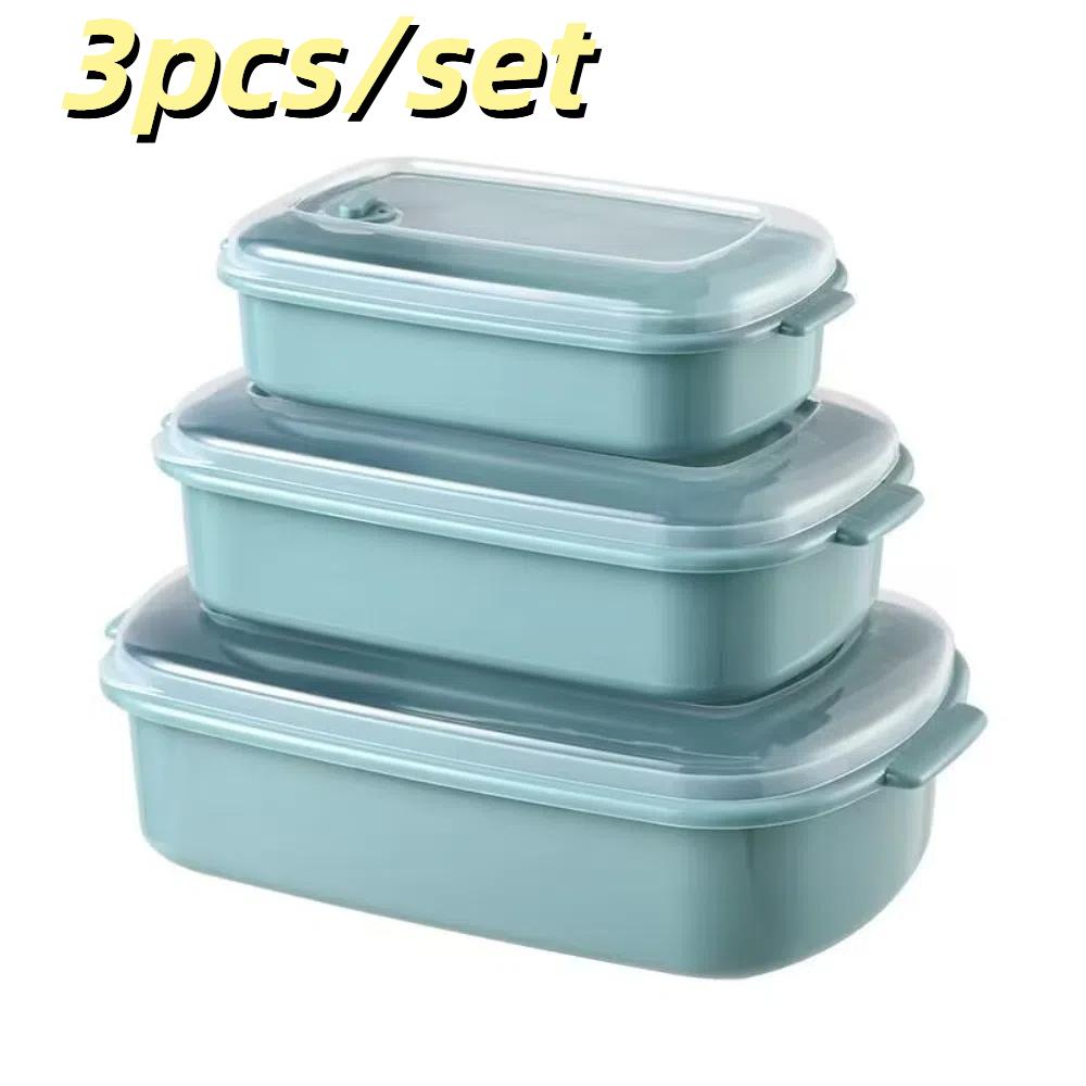 

Multifunctional Food Storage Box Transparent Fridge Storage Bin Food Sealed Case Kitchen Organizer Rectangle