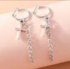 Gothic Metal Love Heart Drop Earrings for Women Steampunk Cross Dangle Earrings Party Jewelry Gifts