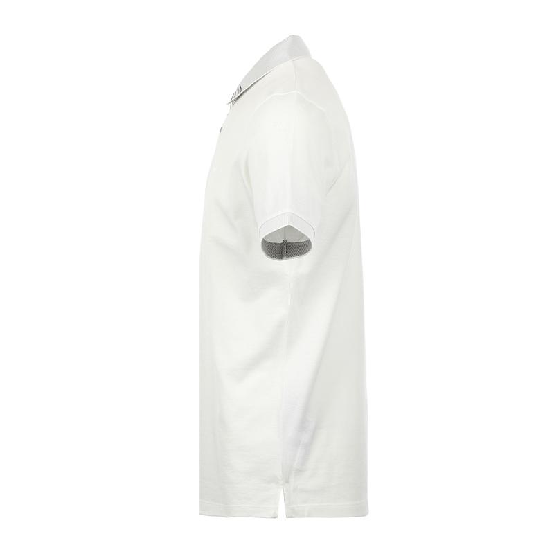 Emporio Armani SS25 Color-Blocked Trim Detail Short Sleeve Polo Shirt Men tops White EM000854-AF12955-U0003