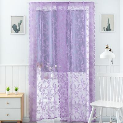 No Punching Door Curtain, Pink Blue Lace Door Curtain Shaoxing Finished Curtain