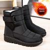 Snow Boots Women's Non-slip Waterproof Winter Warm Boots Thick-soled Shoes Men's Warm Ankle Boots Cotton Soft Cushion Shoes