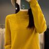 Skeleton Half-high Neck Bottoming Shirt Women's Fall and Winter Within The Lazy Loose Thin Knitted Sweater