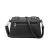 New Fashionable Women's Bag with Rivets, Black Skull Head Shoulder Bag, Women's Casual Embossed Trendy Diagonal Cross Women's Bag