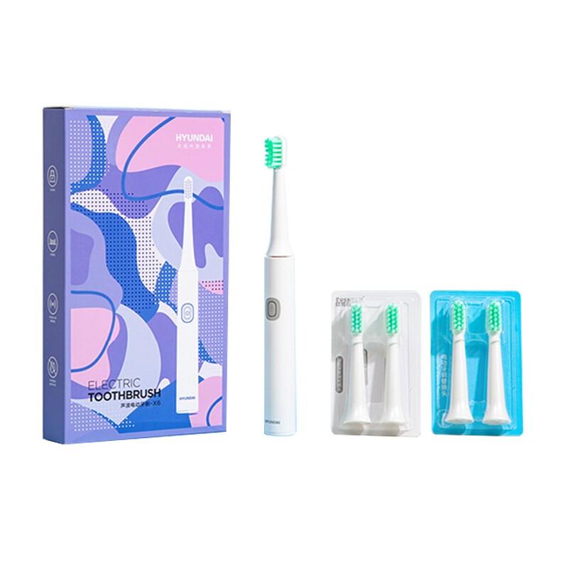 HYUNDAI X6 Sonic Electric Toothbrush with 5 Brush Heads