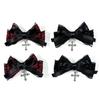 1/2Pcs Gothic  Hair Clip Exquisite Hair Accessories For Women Girls Personalized Sweet Cool Cross Bow Hair Clip Gifts
