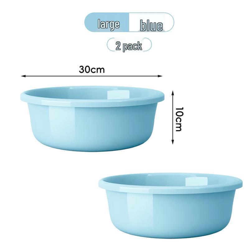 Large Durable Multi-Purpose Plastic Wash Basin for Dorms and Babies
