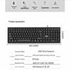 Hudian Jinggong KB161 Wired USB Keyboard