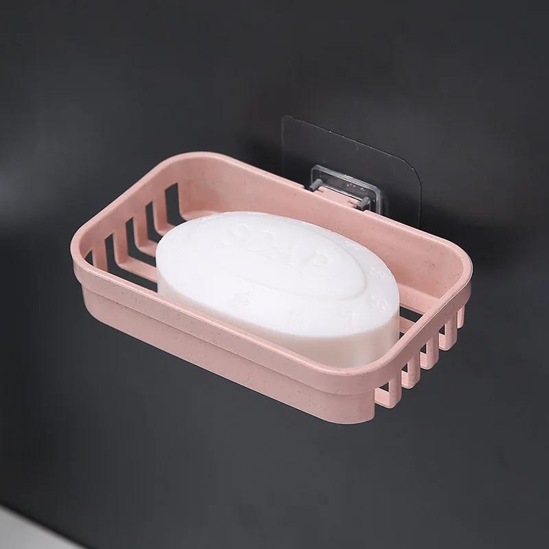 Creative Drain Rack Wall Hanging Multifunctional Soap Box High Quality PP Soap Rack Soap Container Punch-free Athroom Rack