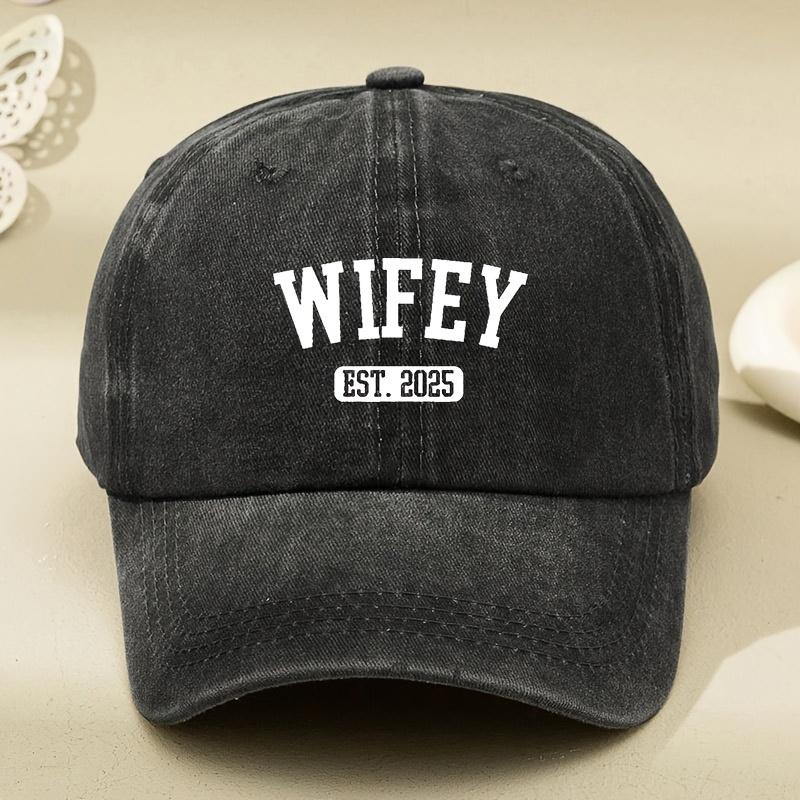 Letter Printed Washed Old Hat Dad Hat Men and Women Retro Baseball Cap чёрный