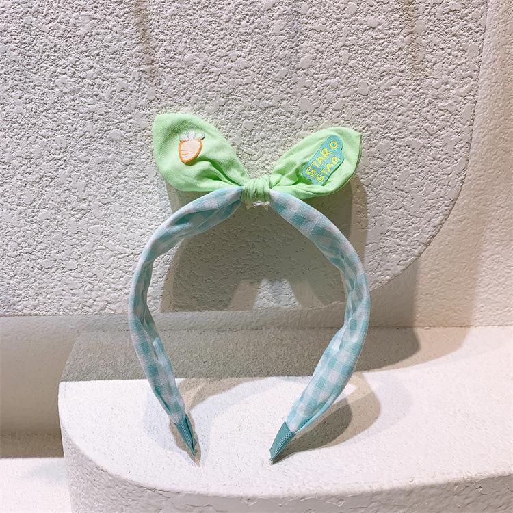 Koreanische Version Kinder Obst Cartoon Schleife Stirnband Mädchen Dreidimensionale Hasenohren Haarnadel Süßes Mädchen Breitkrempiges Stirnband