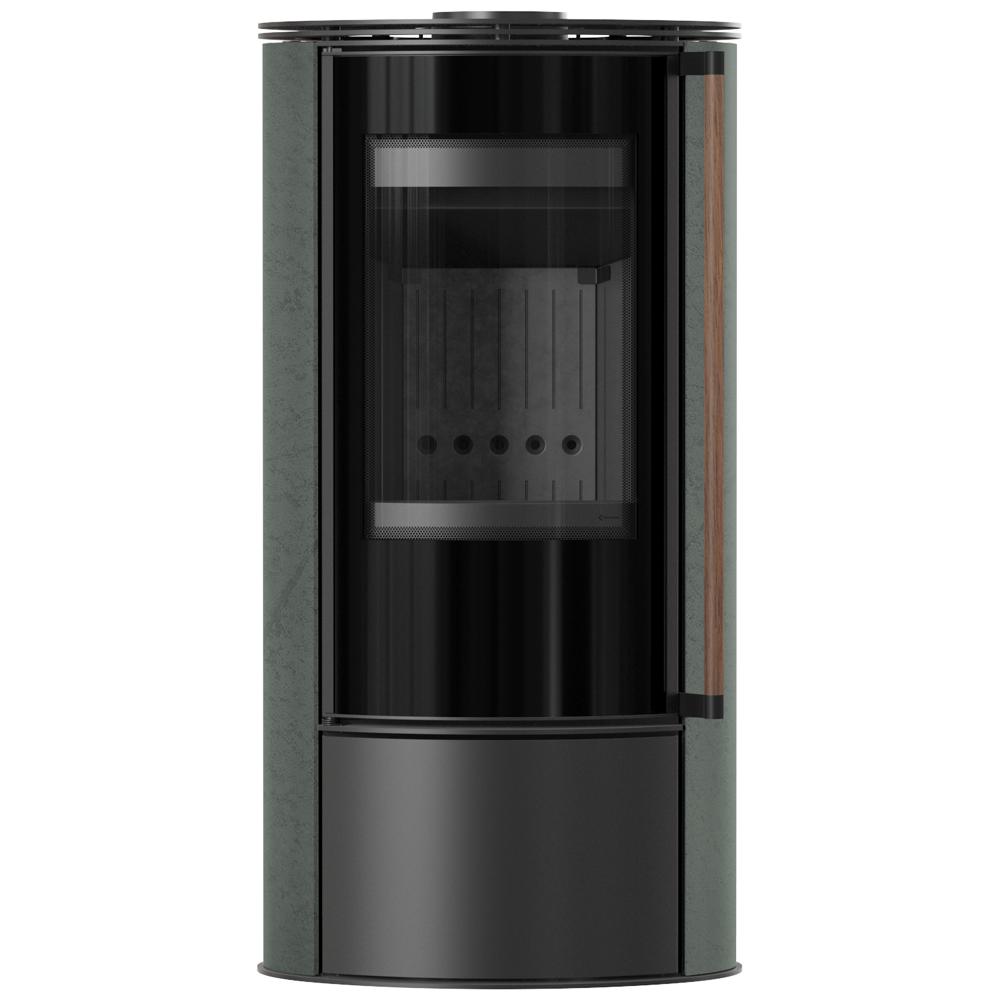 KRATKI ERIK Stove Ø150 5.5kW SERPENTINO Steel Black Jatoba Handle