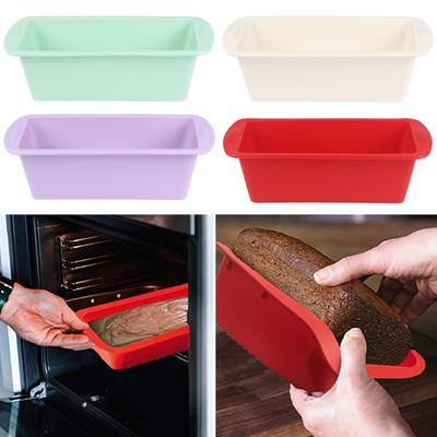 Nonstick brödform i silikon med handtag Ugnssäker Non-stick Värmebeständig Brödbakplåt med lätt släppning