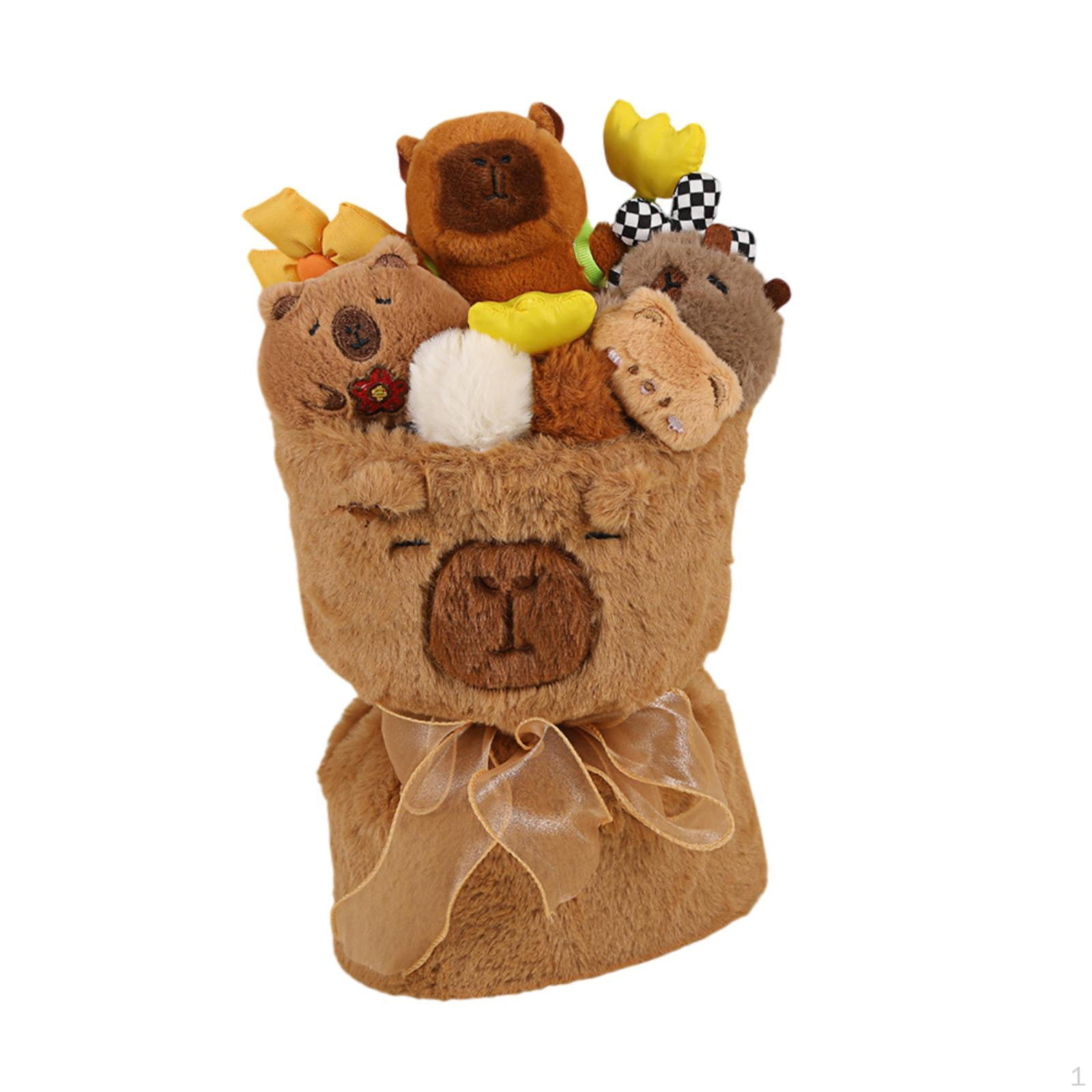 

Капибара плюшевый букет, кукольный цветок искусственный милый плюшевый кукла для домашнего декора, style D